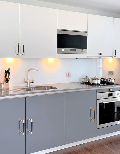 Load image into Gallery viewer, 12 Pack 5 Inch 128 Mm Knurled Cabinet Handles Cabinet Pulls Aluminum Handles Knurled Drawer Pulls Gold and Black Oxidation Finish with Diamond Pattern 6.2" Length (5" Hole Center)
