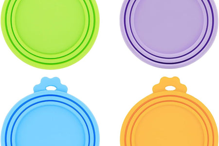 Food Can Lids, Universal BPA Free Silicone Can Lids Covers for Dog and Cat Food, One Can Cap Fit Most Standard Size Canned Dog Cat Food