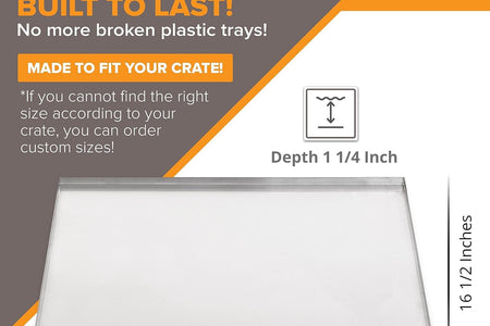 Dog Tray for Large Dogs for Pet Kennel Tray Pet Crates for Small Dogs Pet Tray - General Cage 24-Inch Dog Crates - GL - 23 1/2" X 16 1/2" X 1 1/4" H