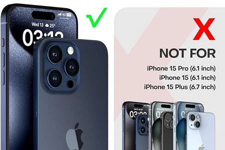 Funda Delgada a Prueba De Golpes Para Teléfono Celular Para Apple Iphone 15 Pro Max, Negro